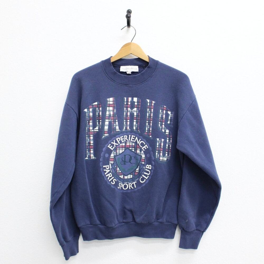 Vintage Paris Sport Club Sweatshirt Large